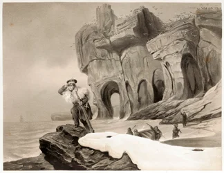 Bear Island de Viagens na Escandinávia, Lapônia, Spitsbergen e Faroes, pub. 1852.