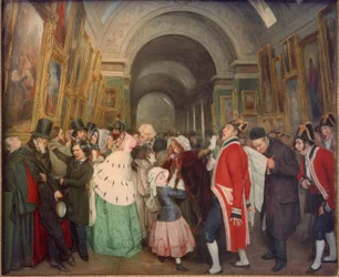 Quatro horas, no Salão. (Encerramento do Salão anual de pintura)
