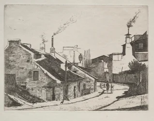 Rua do país em Alouette, 1861.