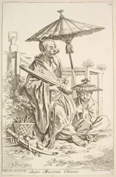 Outro músico chinês, 1738-45.