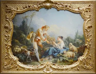 Boucher - O pastor queixoso, Paris, Arquivos nacionais, Hôtel de Soubise