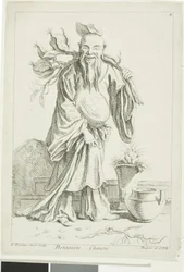Botânico chinês, da coleção de várias figuras chinesas do gabinete de François Boucher