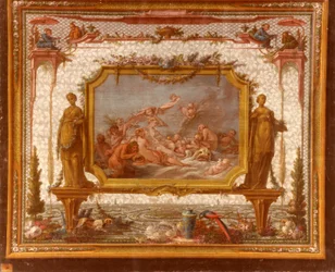 François BOUCHER, Maurice JACQUES - MODELO PARA TAPESTRY. Vénus sobre as águas, GOB-28-001