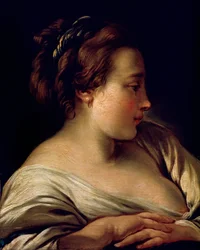 Cabeça de uma menina, século XVIII