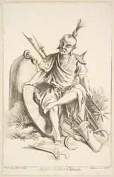Outro soldado chinês, 1738-45.