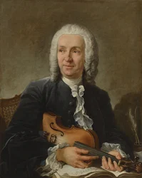 Retrato do compositor Francesco Geminiani 1687-1762, c. 1745