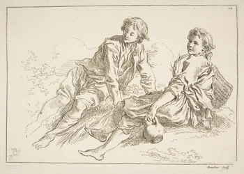 Folha de esboços, 1753.