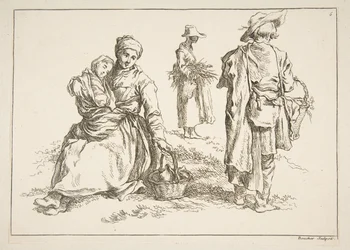 Folha de esboços, 1753.