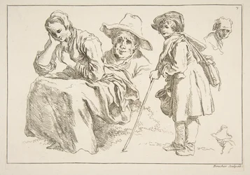 Folha de esboços, 1753.