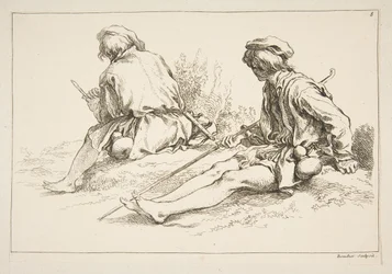 Folha de esboços, 1753.