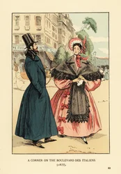 Uma esquina na boulevard des Italiens