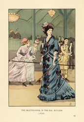 O ringue de patinagem no Bal Bullier em 1876