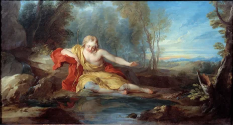Narciso contemplando o seu reflexo, século XVIII