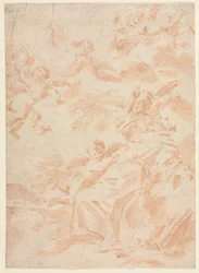 A estigmatização de São Francisco, primeiro terço dos anos 1700.