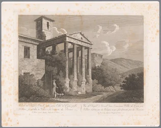 Vista do Templo de Hércules em Cori perto de Velletri
Vistas de Roma (título da série)
