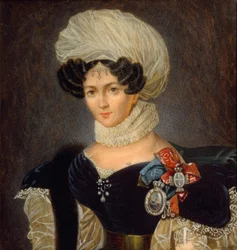Retrato da princesa Tatyana Vasilyevna Golitsyna 1783-1841, década de 1830
