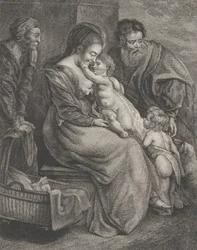 A Sagrada Família com Santa Isabel e São João Batista, ca. 1780.