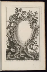 Cartucho com Trompetes de Putto, Livro de Cartuchos Irregulares