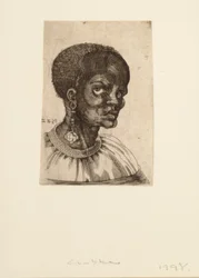 Um homem negro de perfil a três quartos, 1522.