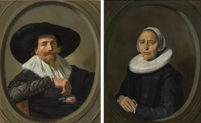 Frans Hals - Casal Pieter Dircksz Tjarck e a sua mulher l20022-b668k-pendentes