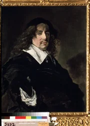 "Retrato de um homem" Provavelmente um burguês holandês. Pintura de Franz Hals (1581-1666) ca. 1660 Dim. 84,5x67 cm Museu Hermitage São Petersburgo