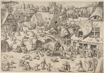 A feira em Hoboken, C. 1559.