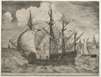 Embarcações à Vela: Quatro-Mestre Armado Colocando no Mar, 1561-65.