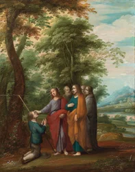 Cenas da Vida de Cristo e os Seus Ensinamentos (óleo sobre painel)