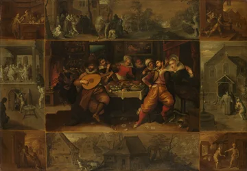 A Parábola do Filho Pródigo, c.1610-1620 (óleo sobre painel)