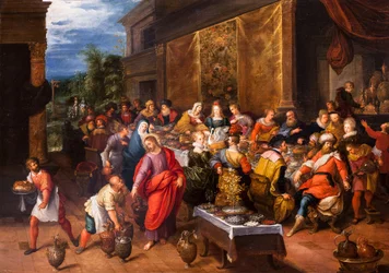 Bodas de Caná (óleo sobre tela)