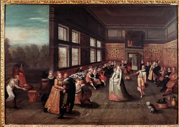 Dançarinos na corte flamenga (Pintura