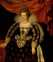 Retrato de Marie de Medicis (1573 - 1642) de Frans Pourbus Le Jeune (François (Franz) Porbus