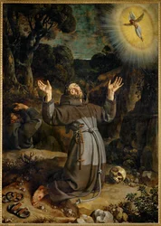 São Francisco de Assis recebendo os estigmas ...