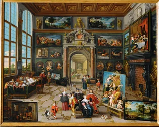 Galeria de um colecionador (pintura sobre madeira)
