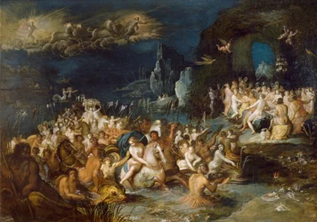 Banhos de Netuno, por Frans Francken II ou Francken Younger (1581-1642)