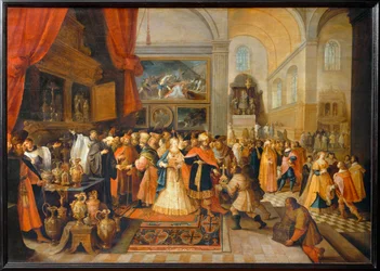 Salomão no tesouro do templo