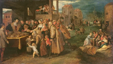 As Sete Obras de Misericórdia, c.1606-16 (óleo sobre painel)
