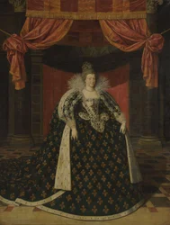 Retrato de Marie de Médicis (1575-1642), Rainha da França, em Vestes de Estado