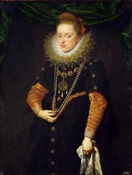 Retrato de Constança da Áustria 15881631, rainha da Polônia, ca 1603