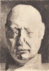 Cabeça egípcia, depois de um molde de gesso