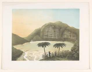Cratera do lago Kawah Putih em Java Ocidental
Kawa Patoeha (título sobre o objecto)
Atlas à obra Java (título da série sobre o objecto)
Atlas de placas contendo onze paisagens pitorescas pertencentes à obra Java, a sua forma, disposição das plantas e co