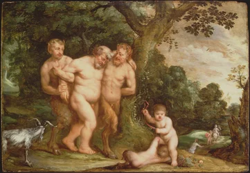 The Drunken Silenus (óleo sobre painel)