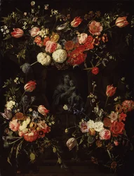Madonna cercada por flores, 1662