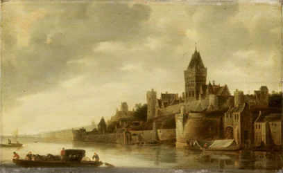 Vista do Valkhof em Nijmegen