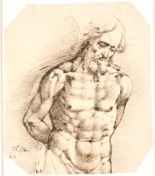 Meia figura de um Cristo