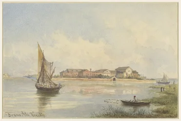 Vista da lagoa em Veneza