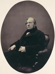 [Homem sentado na poltrona], 1850-60s.