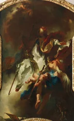 São Narciso em Glória, cerca de 1754, por Franz Anton Maulbertsch (1724-17969, óleo sobre tela