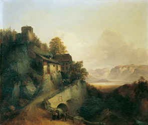 Estrada de montanha no Tirol