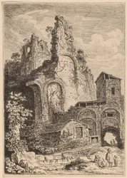 O antigo palácio em Tivoli